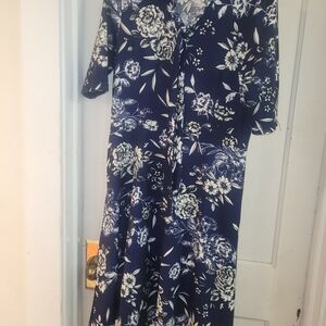 Floral Navy Dress